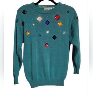 Vintage anytime GLITZ Gems Sweater